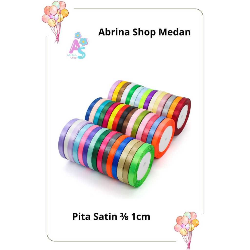 

[1 Roll 20 Yard] PITA SATIN POLOS 3/8INCH 1 CM