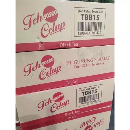 

( Perkarton ) Teh Celup Sosro Isi 25 Kantong / Teh Celup Sosro Isi 15 Kantong