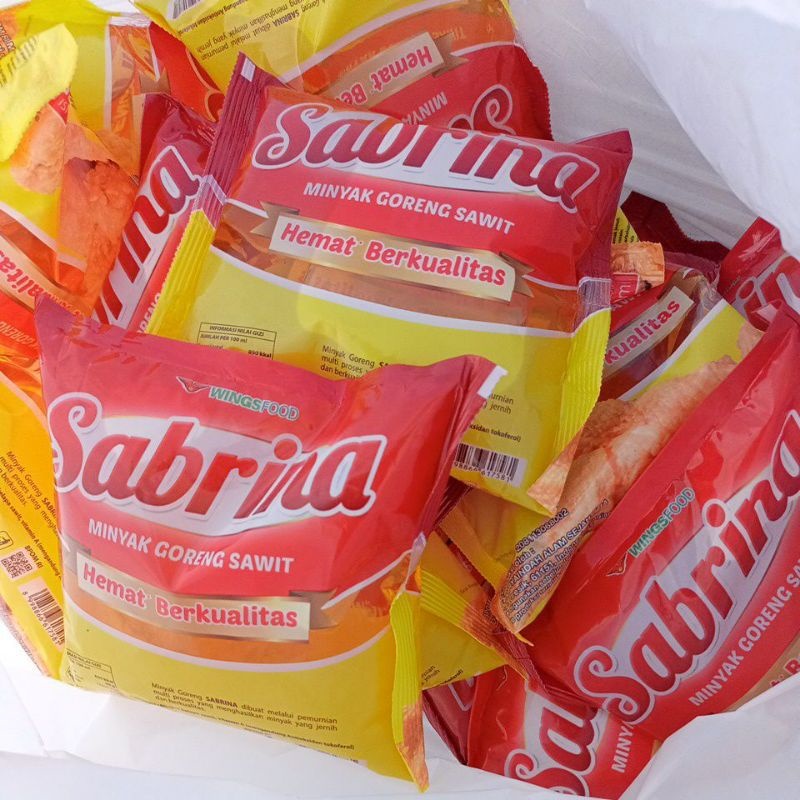 

Minyak Goreng SABRINA 900ml Kemasan Bantal