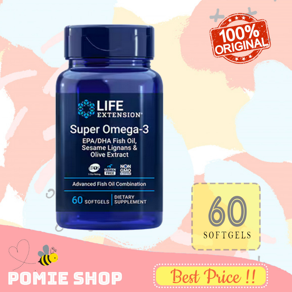 Life Extension Super Omega-3 EPA/DHA Fish Oil / Omega 3 Fish Oil