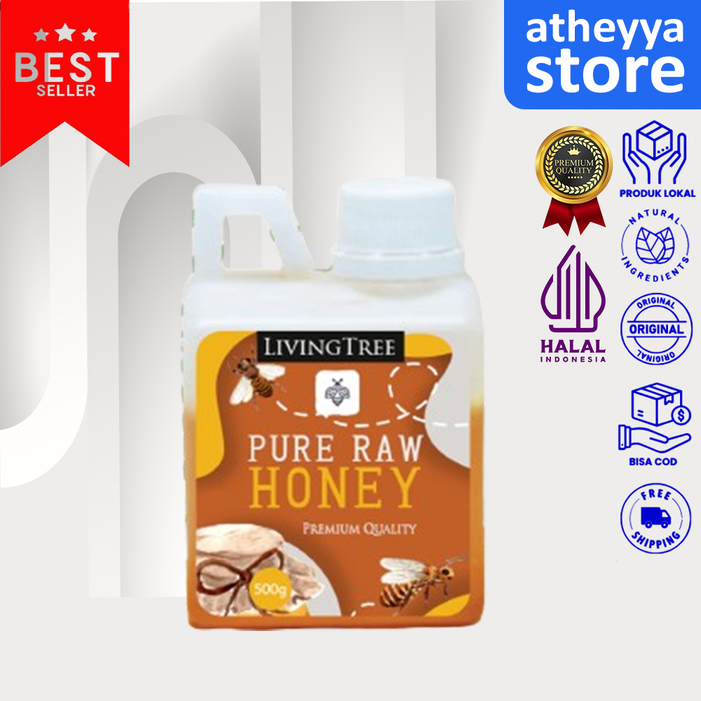 

Madu Multiflora Murni 500gr Madu Asli Pure Natural Raw Honey Herbal Premium LivingTree