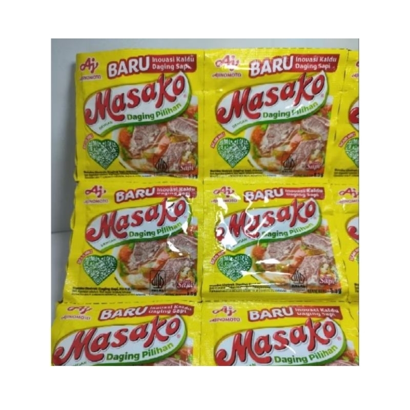 

Masako Bumbu masak 2 variant 1 renceng isi 24pcs