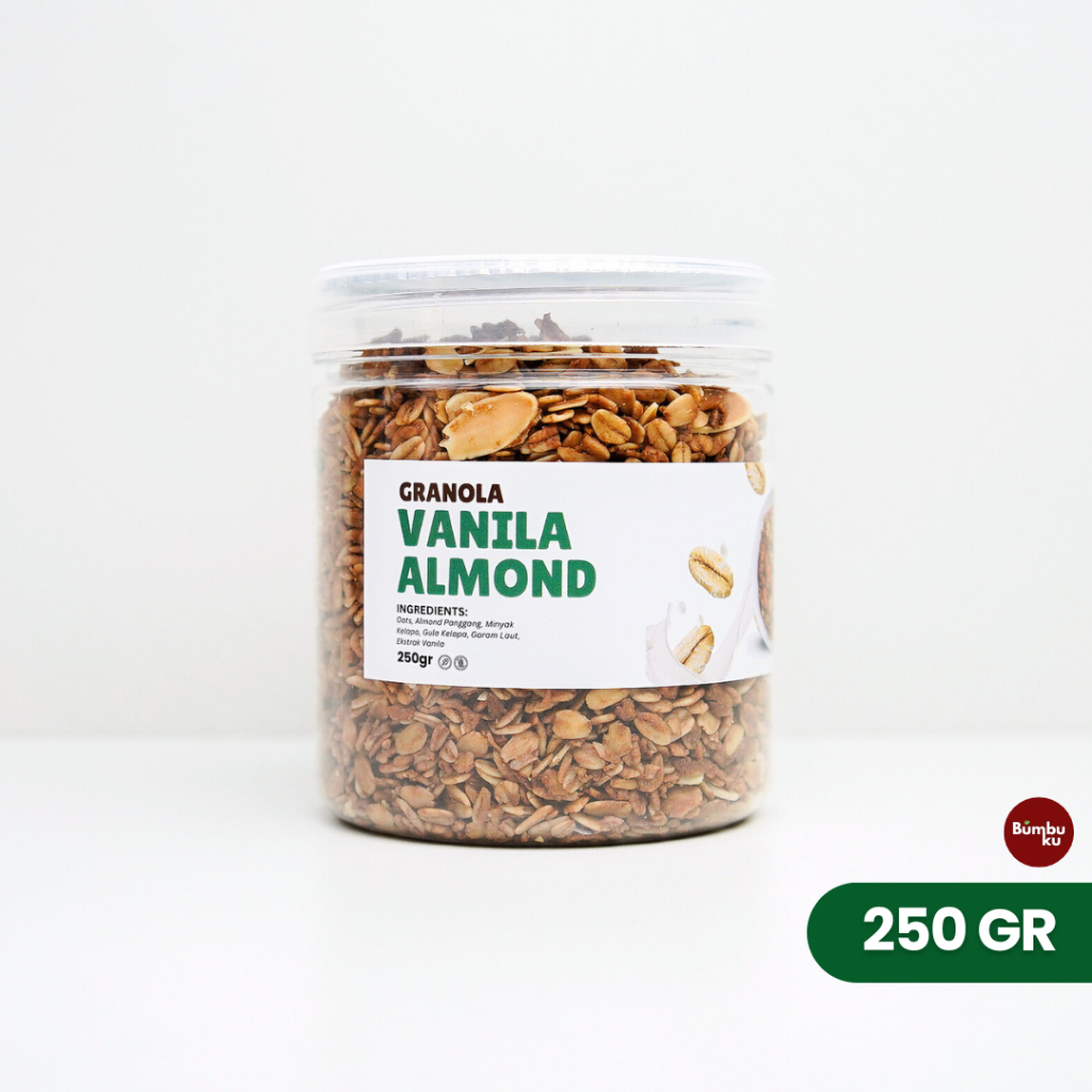 

Granola Vanila Almond 250gr Bumbuku