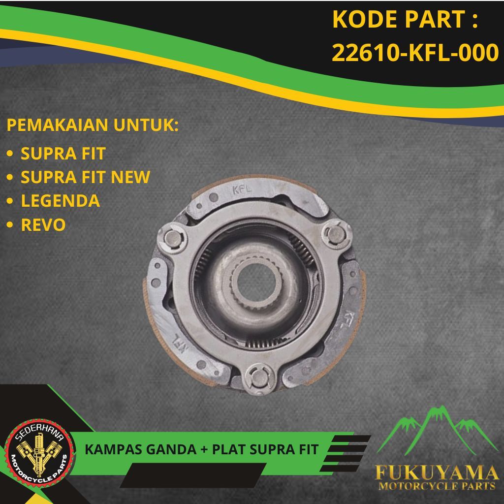 KAMPAS GANDA KOPLING ASSY SET SUPRA FIT LEGENDA SUPRA FIT NEW REVO FUKUYAMA