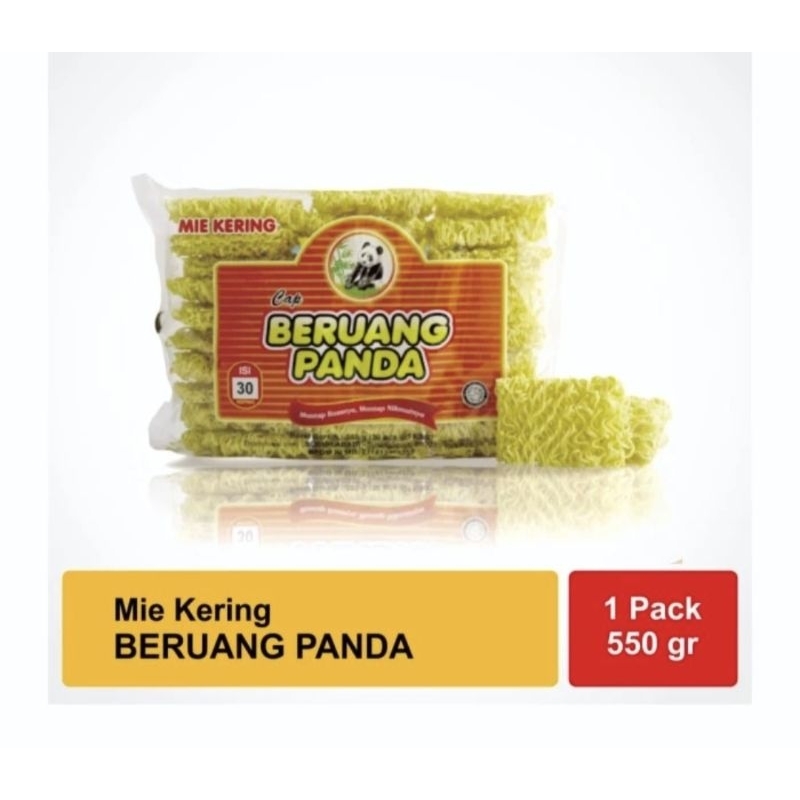 

Mie Kering Cap Beruang Panda isi 30 Biji 550 Gr