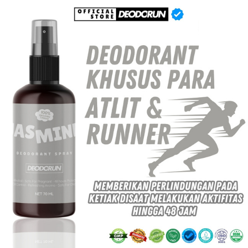 Deodorun - Deodoran Tawas Spray - Deodorant Spray Khusus Para Atlit dan Runner