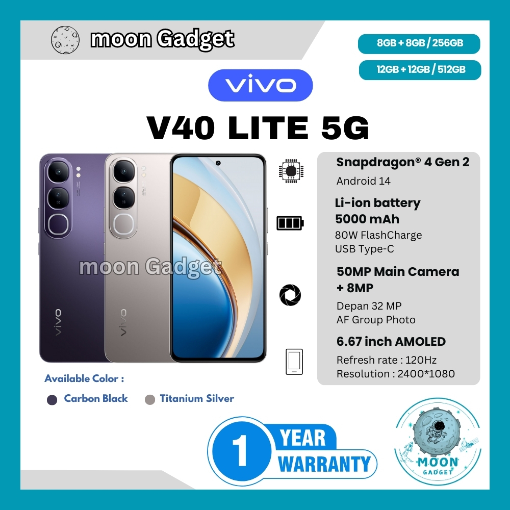 HP VIVO Y400 8/256GB, Y400 8/128GB, V40 LITE 5G 12/512GB & V40 LITE 8/256GB (BNIB)