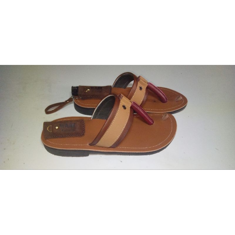 sandal kulit pria terompah trendy dan elegant
