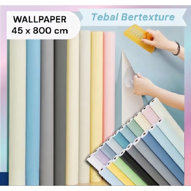 wallpaper sticker dinding, wallpaper polos, wallpaper multifungsi