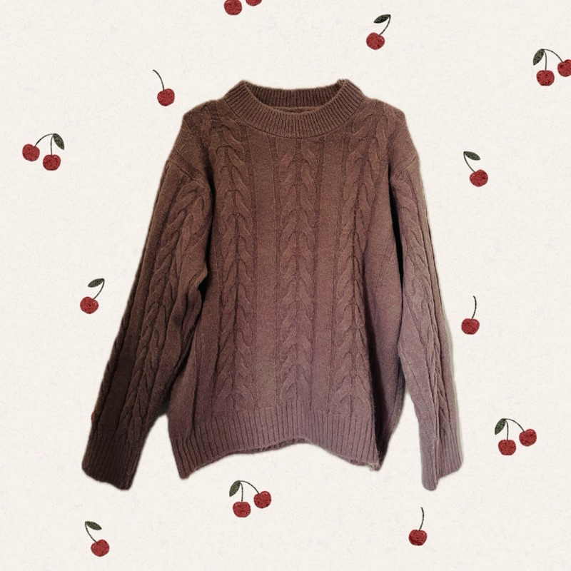 preloved sweater rajut bulu