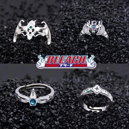 Cincin Bleach Collections Ulquiorra Cifer Ring Cosplay Wibu Otaku Anime Manga Gaming
