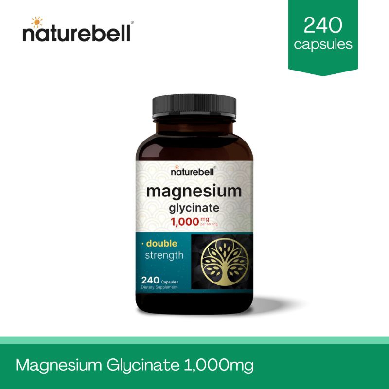 Naturebell Magnesium Glycinate 1,000mg - 240 capsules