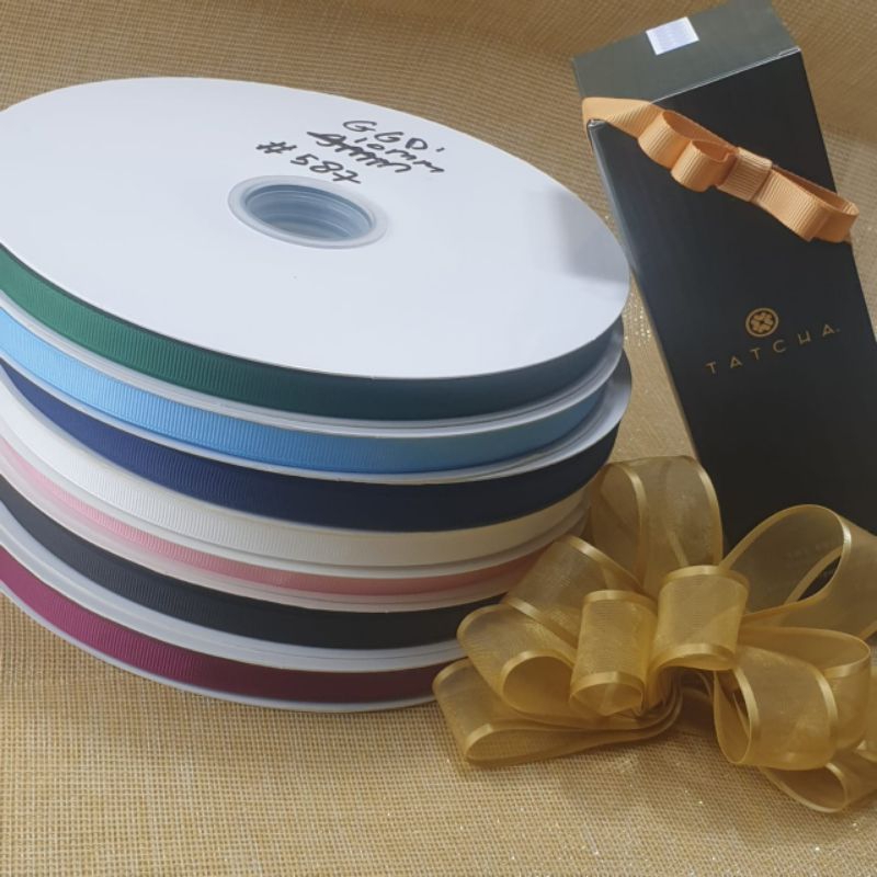 

1 Roll - Uk. 1 CM DX | Pita Grosgrain Import ⅜ INCH ( Bagian 1)