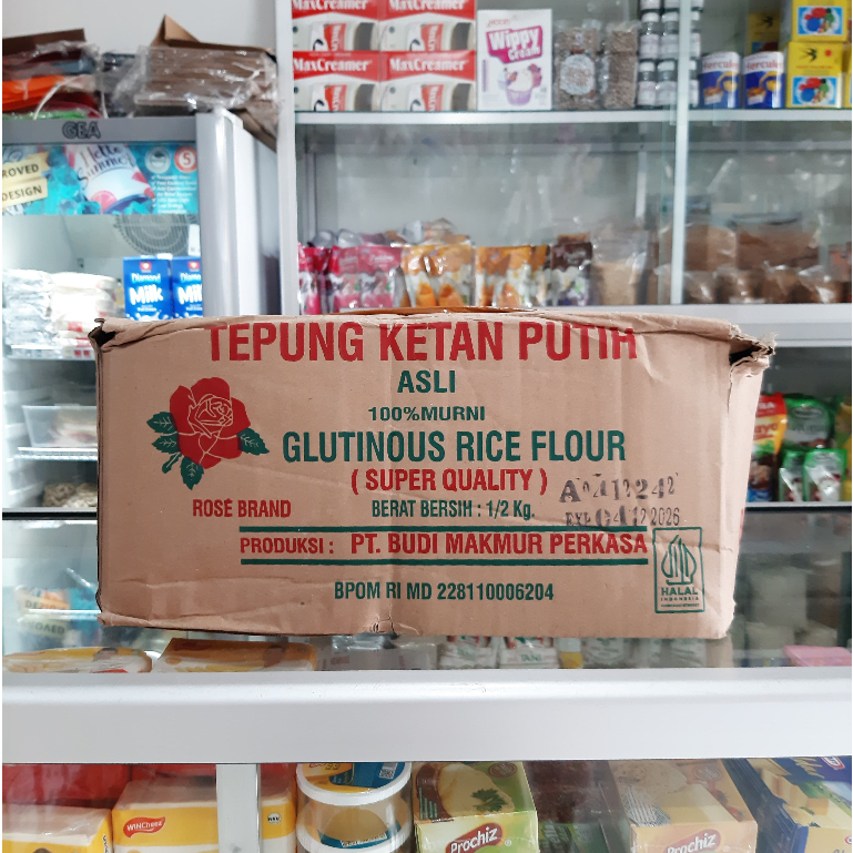 

Rose Brand Tepung Ketan Putih 500 gr x 20 pack Per 1 Karton