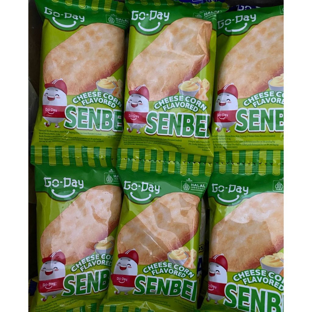 

Go Day Senbei Creakers Cheese Corn Flavour (1 Renceng isi 10 pcs)