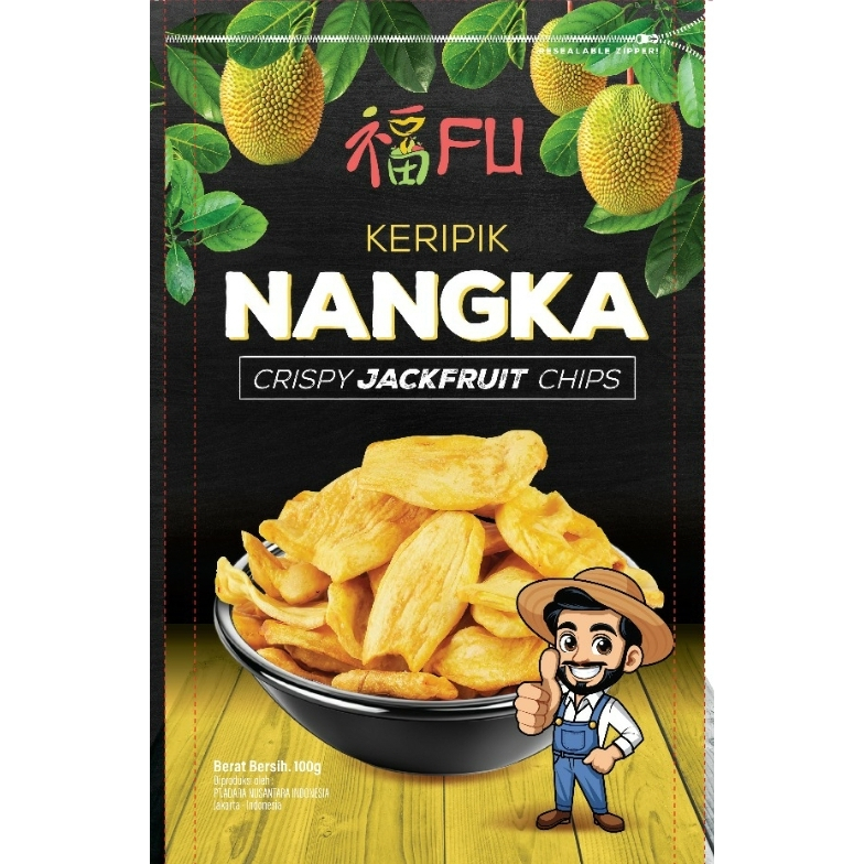

FU keripik nangka kualitas export - 100 gr / FU crispy jackfruit chips export quality - 100 gr