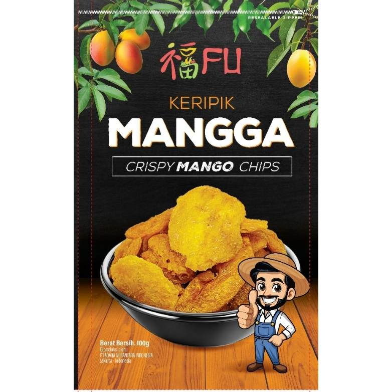 

FU keripik mangga kualitas export - 100 gr/ FU crispy mango chips export quality - 100 gr