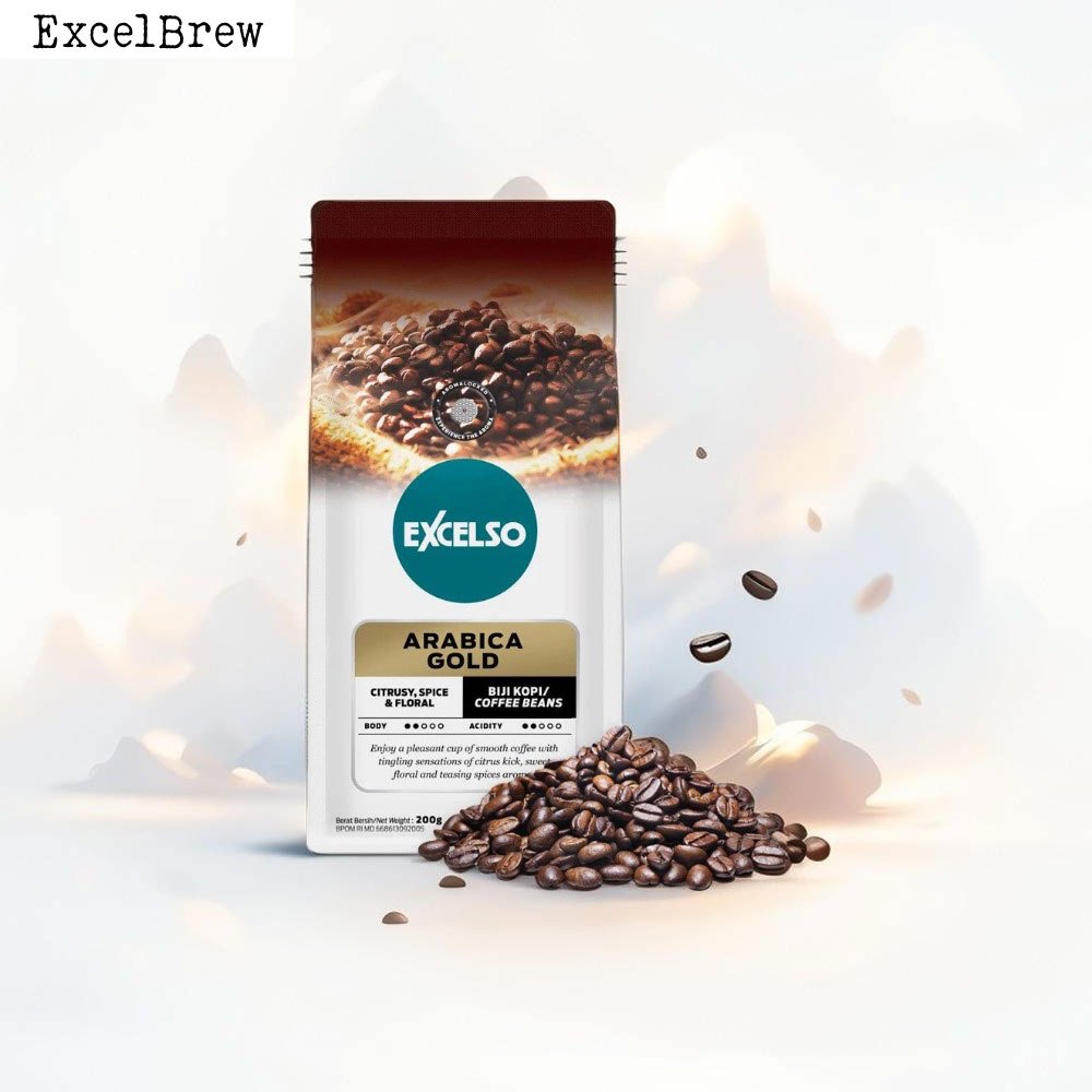 

Excelso Kopi Arabica Gold Biji/Bean 200Gr
