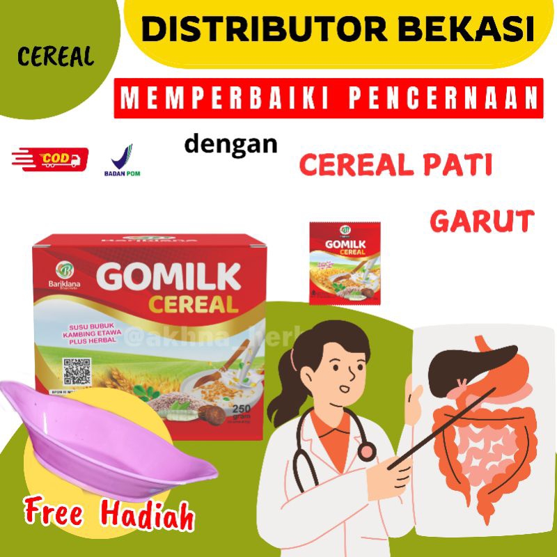 

[BISA COD + GARANSI] GOMILK SEREAL ISI 10 SACHET MEMPERBAIKI SISTEM PENCERNAAN