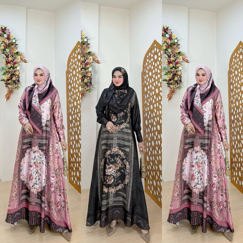 Gamis Rayana Set Hijab Raina Fashion Set Hijab