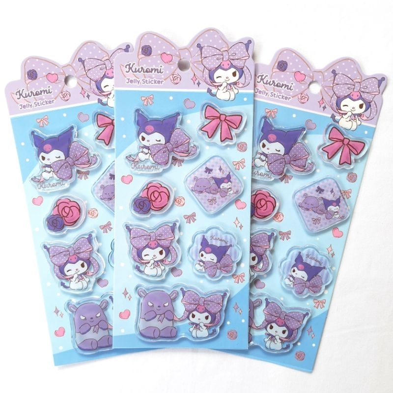 

Kuromi Jelly Embossed Stickers - Adinata 2532-6130 / Stiker / Perekat / Label