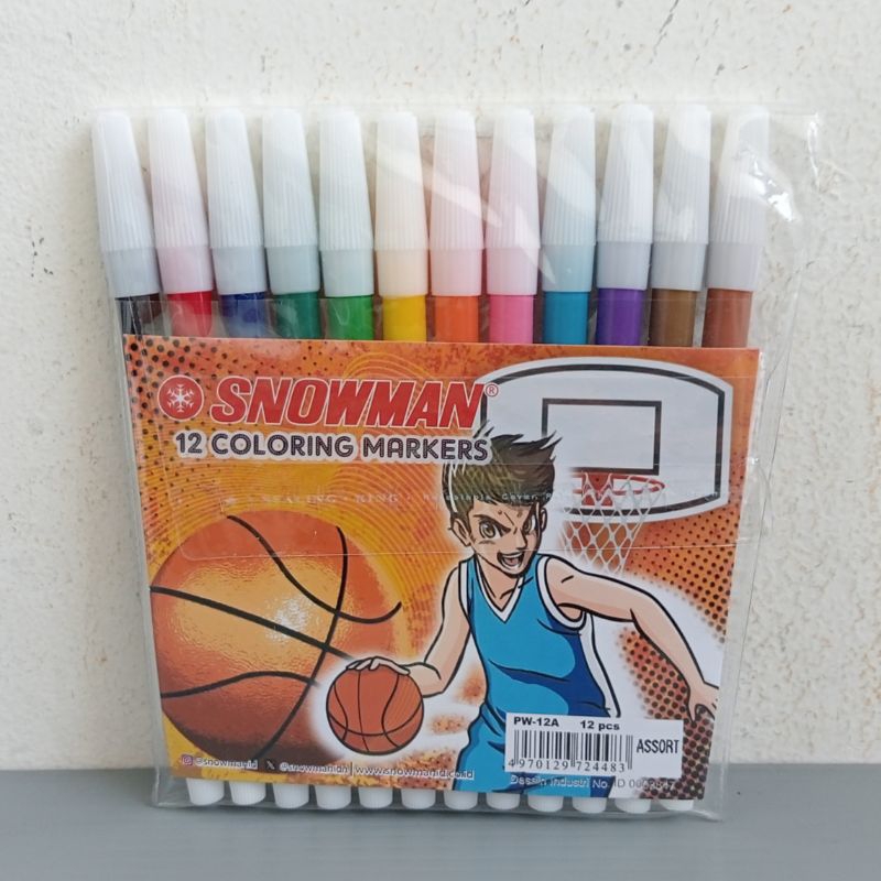 

SPIDOL SNOWMAN 12 WARNA