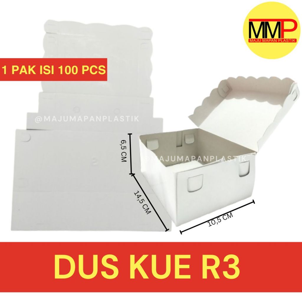 

[10 pcs] Dos Kue Renda / Kardus Kue putih / Dus kue putih