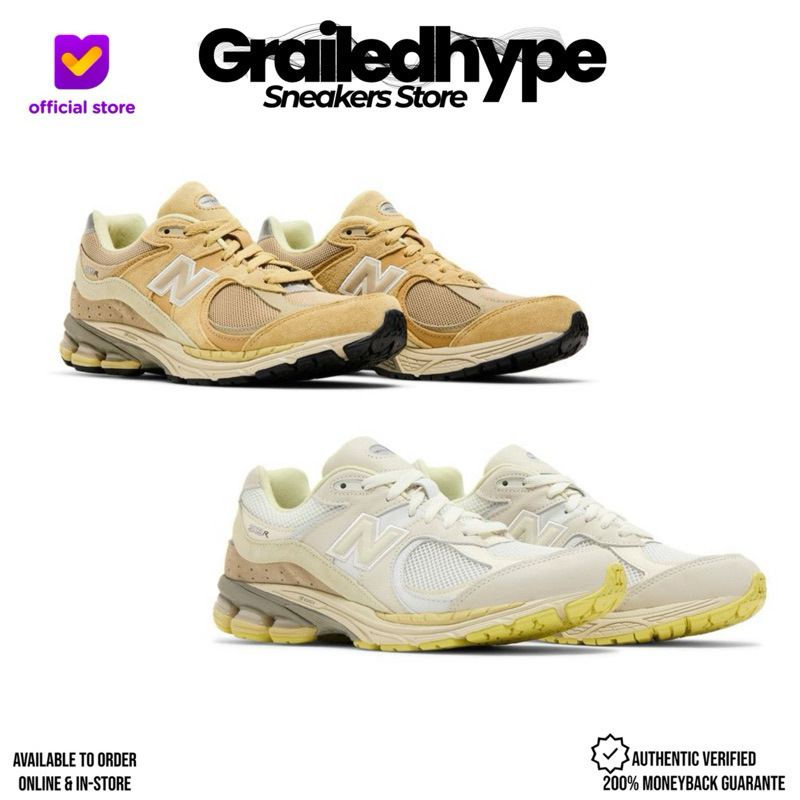 New Balance 2002R x Auralee - White / Sand | M2002RA1 (100% Original Resmi)