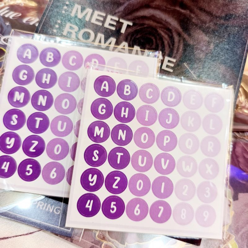 

SERBA 2 RIBU! Sticker Alphabet Ungu Murah Meriah!