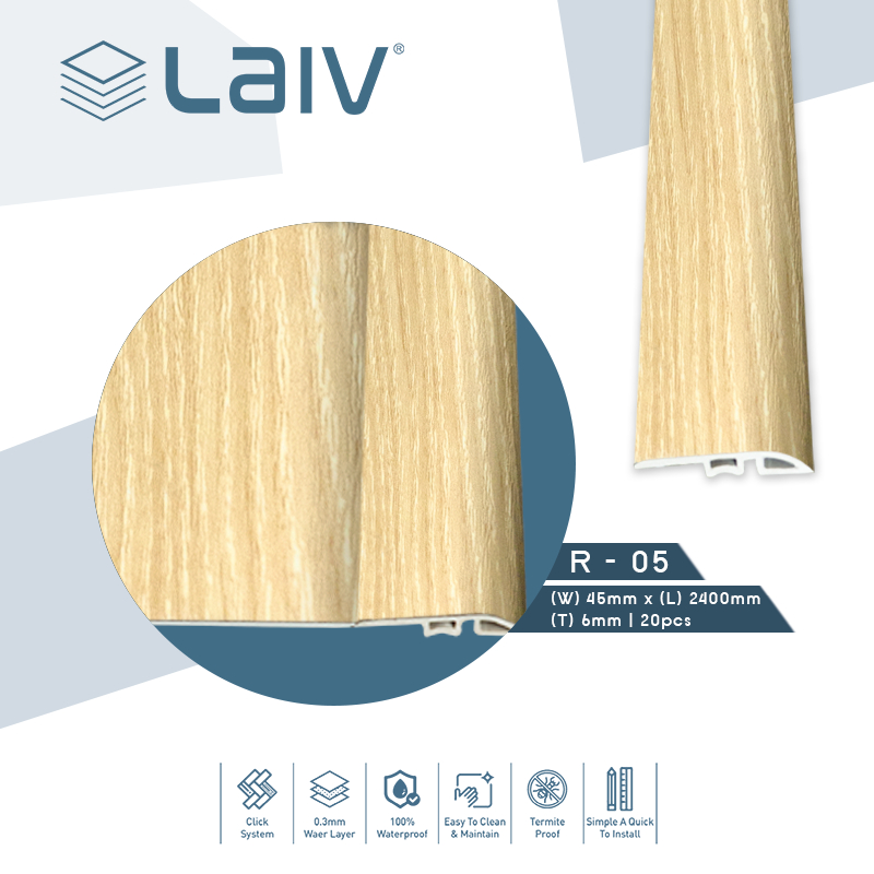LAIV Lis Adaptasi - Aksesoris Lantai Kayu Vinyl SPC