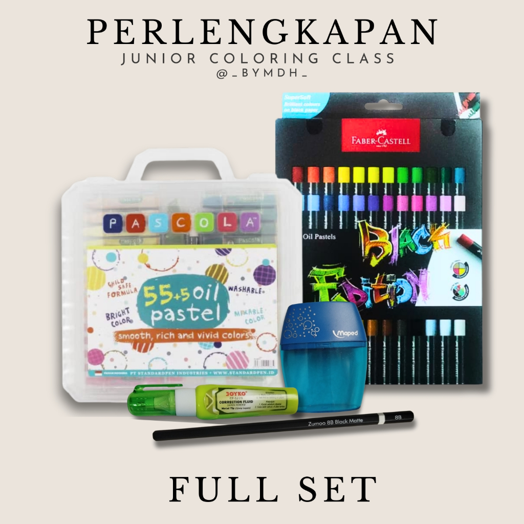 

Junior Coloring Class Perlengkapan