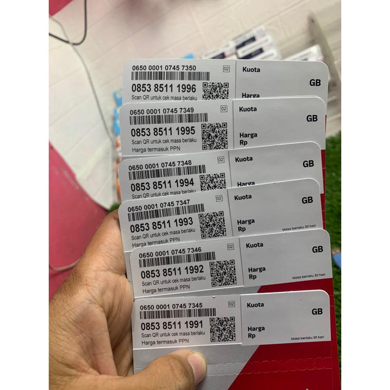 Nomor Cantik Telkomsel Kartu as Seri tahun