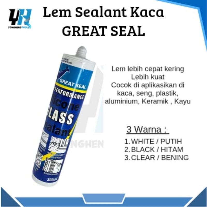 Lem Sealant Lem Kaca Aquarium Lem Silent GREATSEAL