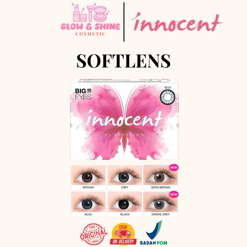 INNOCENT SOFTLENS | BLACK | GREY | SEPIA BROWN | SMOKE GREY | BROWN