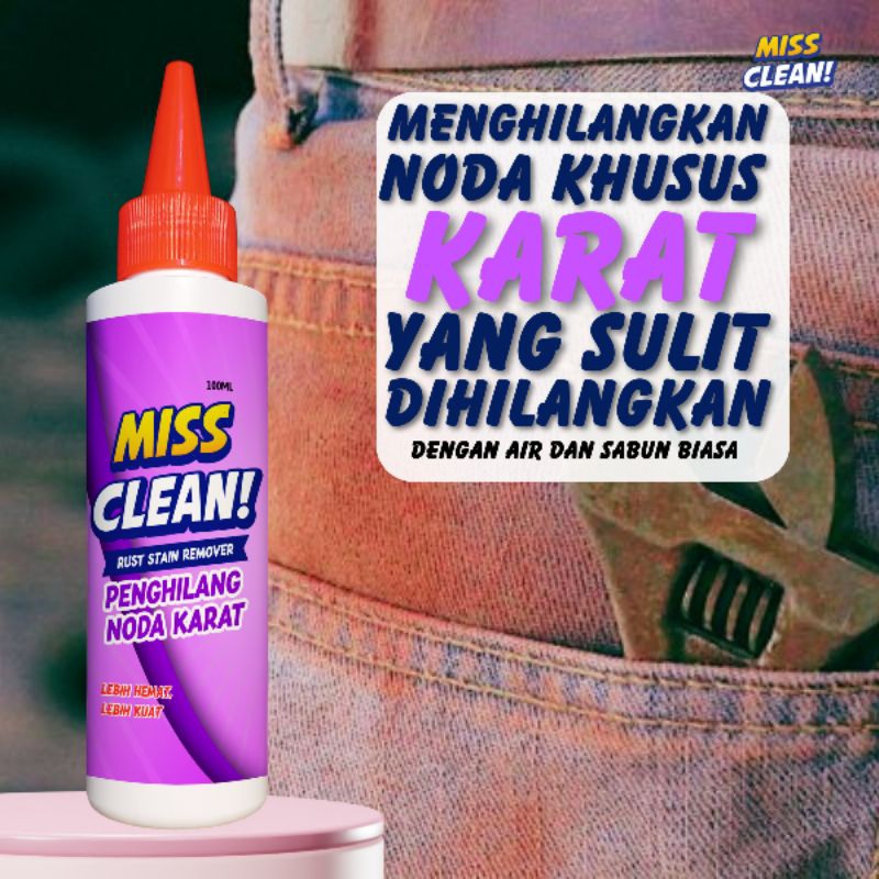 Grosir Detergen Penghilang Noda Khusus Karat Sabun Cair Penghilang Noda Karat Korosi Miss Clean Peng