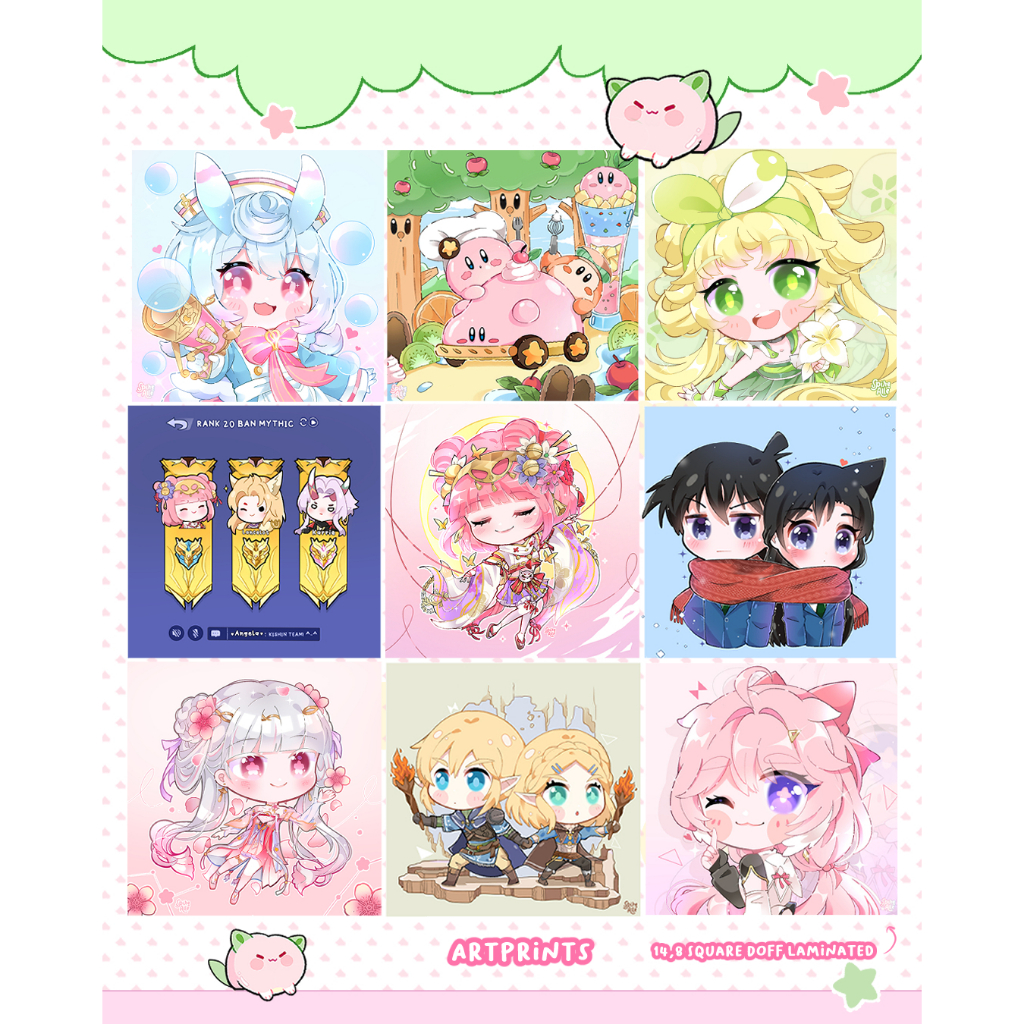 

Various Art Prints – Fandom Collection genshin impact kirby wuthering waves mobile legend zelda conan