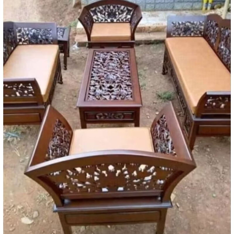 RAY kursi tamu jati ukiran Kartini kursi kartini
