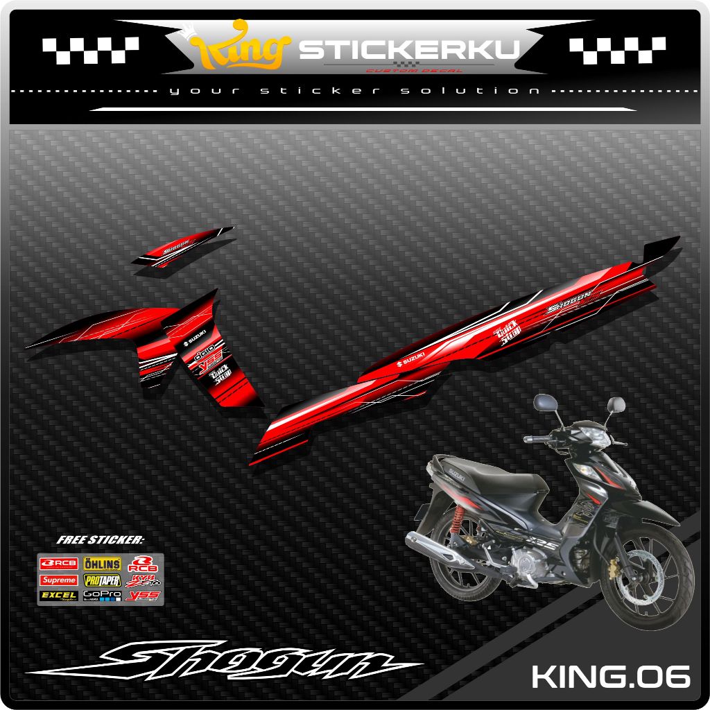 Sticker Striping Variasi Suzuki Shogun SP 125 Robot - Stiker Striping Motor Shogun SP 125. KS.06