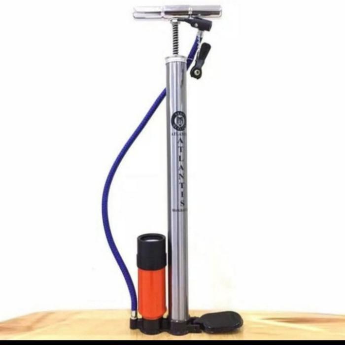 Pompa Sepeda Dan Motor / Pompa Ban Sepeda / Tabung Meter ATLANTIS Sepeda Motor Mobil Universal
