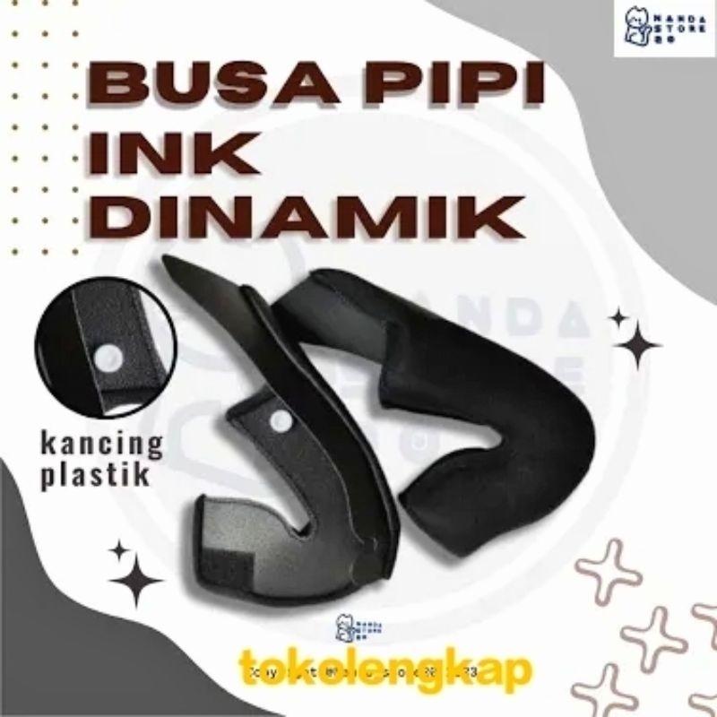 Busa Pipi helm INK Dynamic kancing plastik size S L M XL XXL
