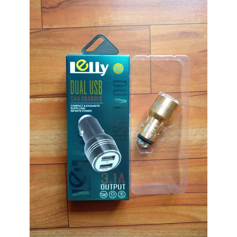 Car Charger Mobil Saver Adapter Lelly 2 USB 3,1A