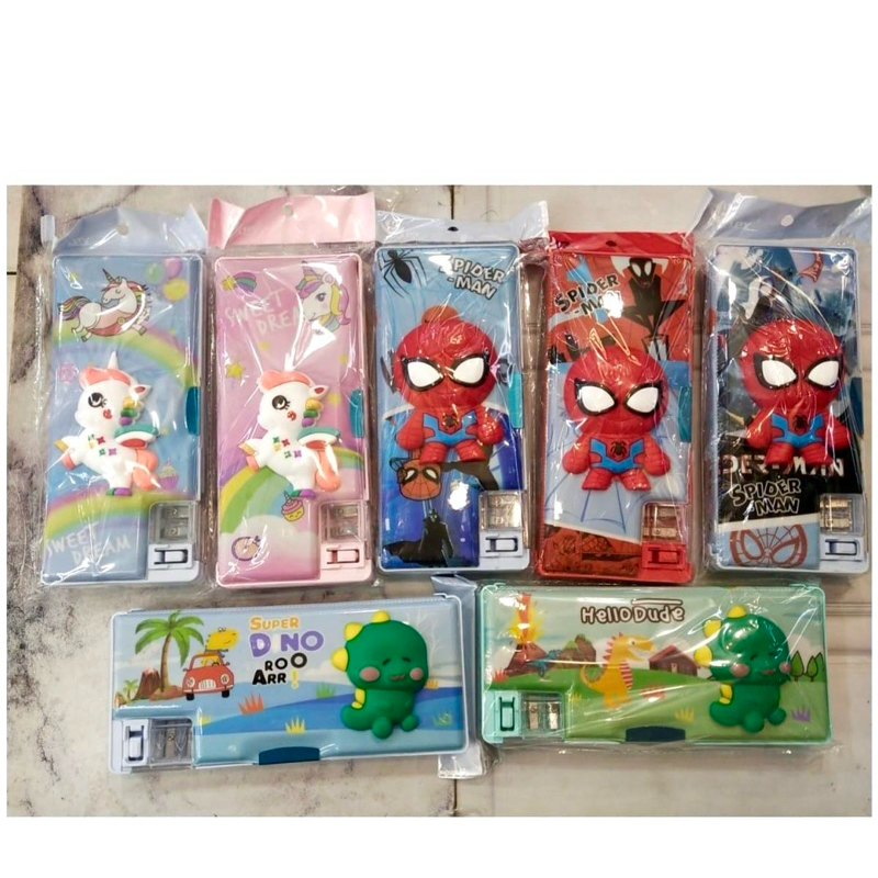 

TEMPAT PINSIL MAGNET 3D 98-9 UNICORN SPIDERMAN DINO ADA RAUTAN