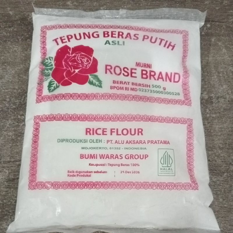 

tepung beras putih rose brand 500 gram
