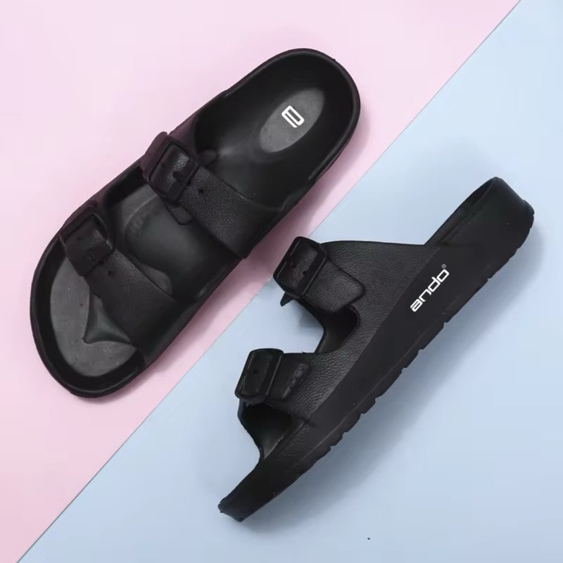 sandal slop ando pria-wanita sandal slide ando full karet original sandal slip-on terbaru
