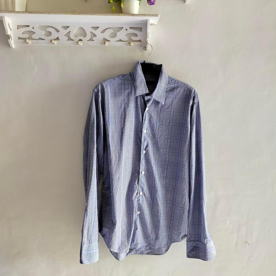 KEMEJA pria slim fit zaraman kotak