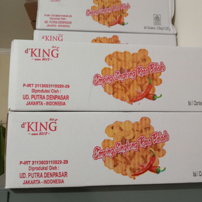 

Keripik Emping Singkong Rasa Balado 1 dus