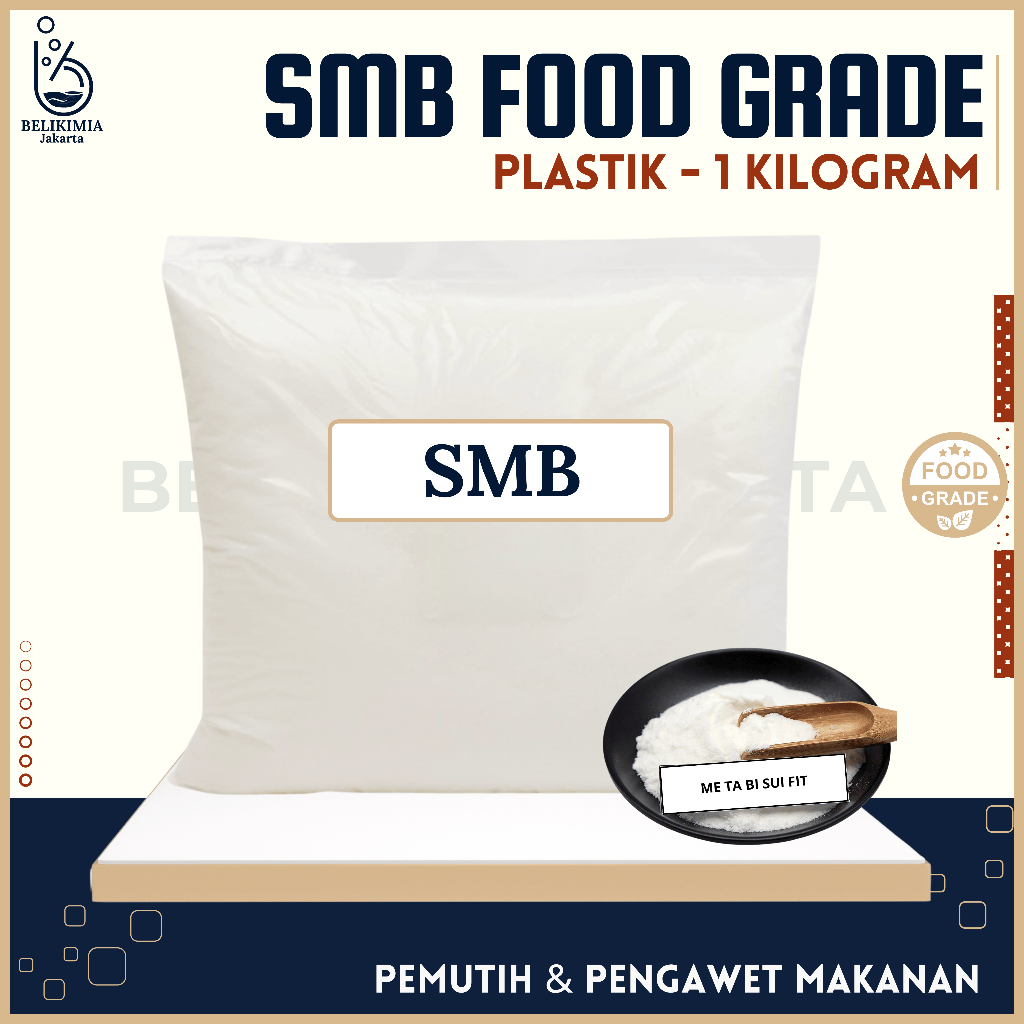 

SMB Food Grade 1 KG - Bahan Pengawet Makanan - Pemutih Sabut Kelapa Muda