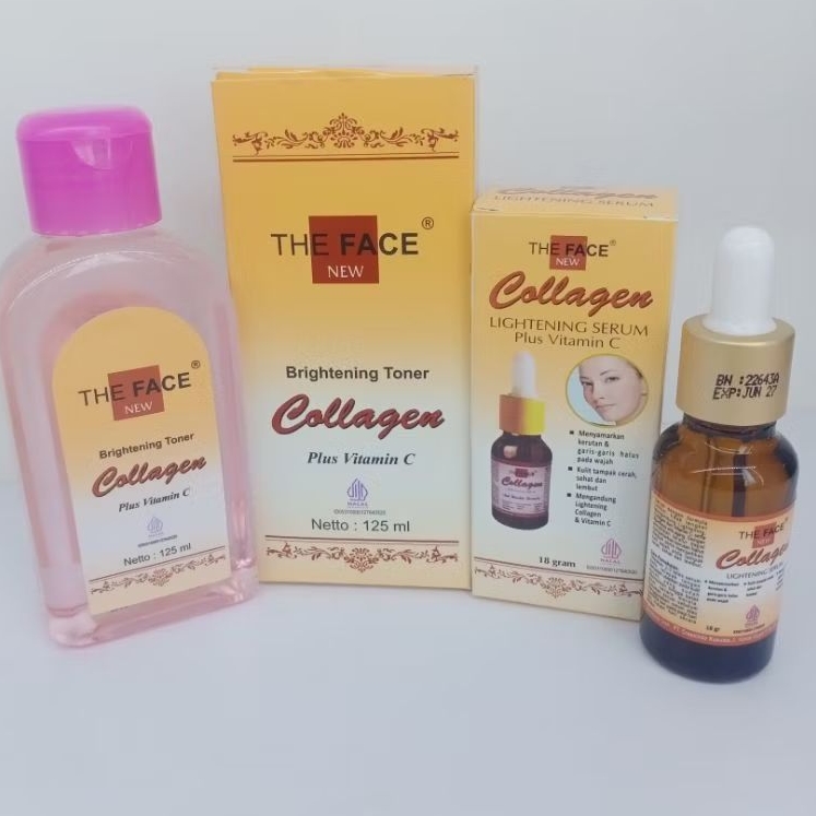 cream collagen susun the face siang malam asli paket serum collagen 701