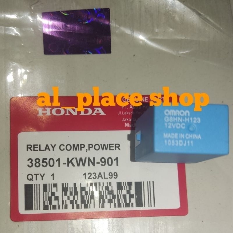 relay stater kaki 4 original honda beat fi scoopy spacy genio vario 110 vario 125 vario 150 OMRON