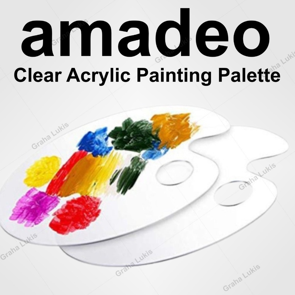 

KODE U43K Amadeo Clear Acrylic Painting Palette